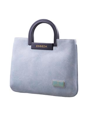 blue leatherette (pu) regular handbag - 18394050 - Standard Image - 5