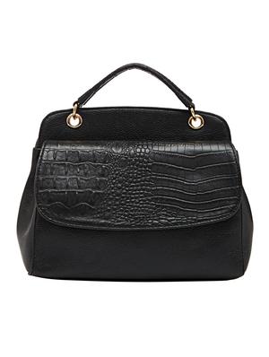black leatherette (pu) regular handbag - 18394259 - Standard Image - 2