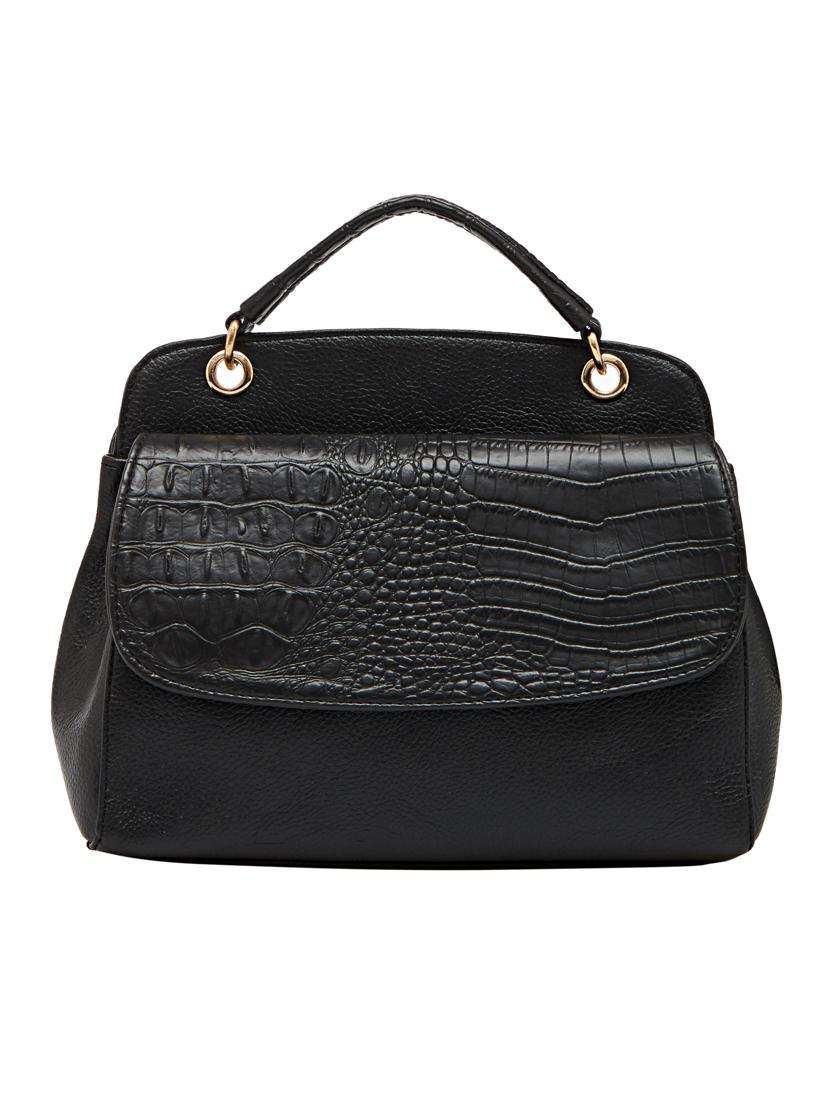 black leatherette (pu) regular handbag - 18394259 - Zoom Image - 2