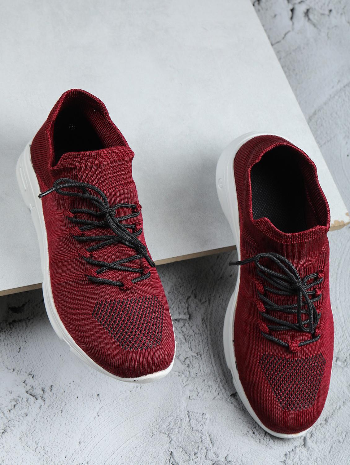 women maroon lace-up sports shoe - 18394568 - Zoom Image - 2