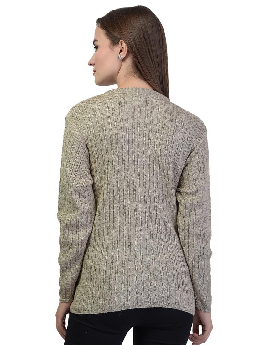 mandarin neck solid cardigan - 18394714 - Zoom Image - 3