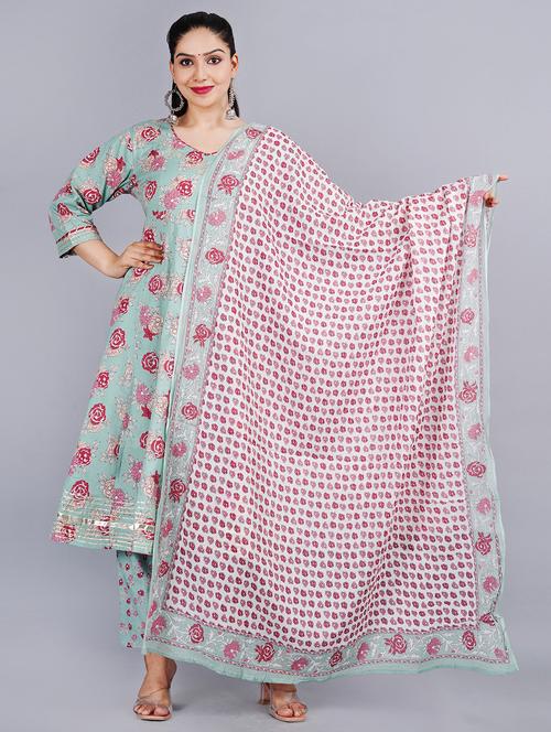 pink printed a-line kurta - 18394829 - Standard Image - 1