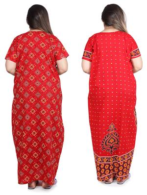 pack of 2 printed nighty - 18394954 - Standard Image - 2