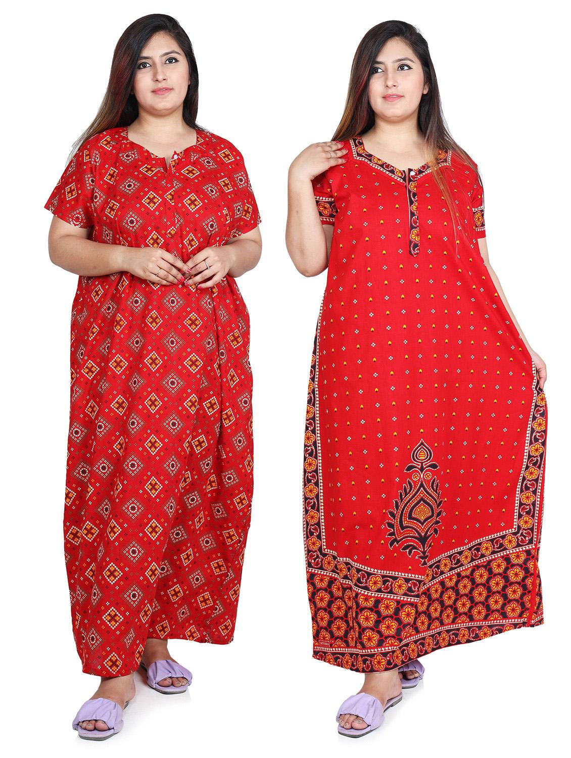 pack of 2 printed nighty - 18394954 - Zoom Image - 1