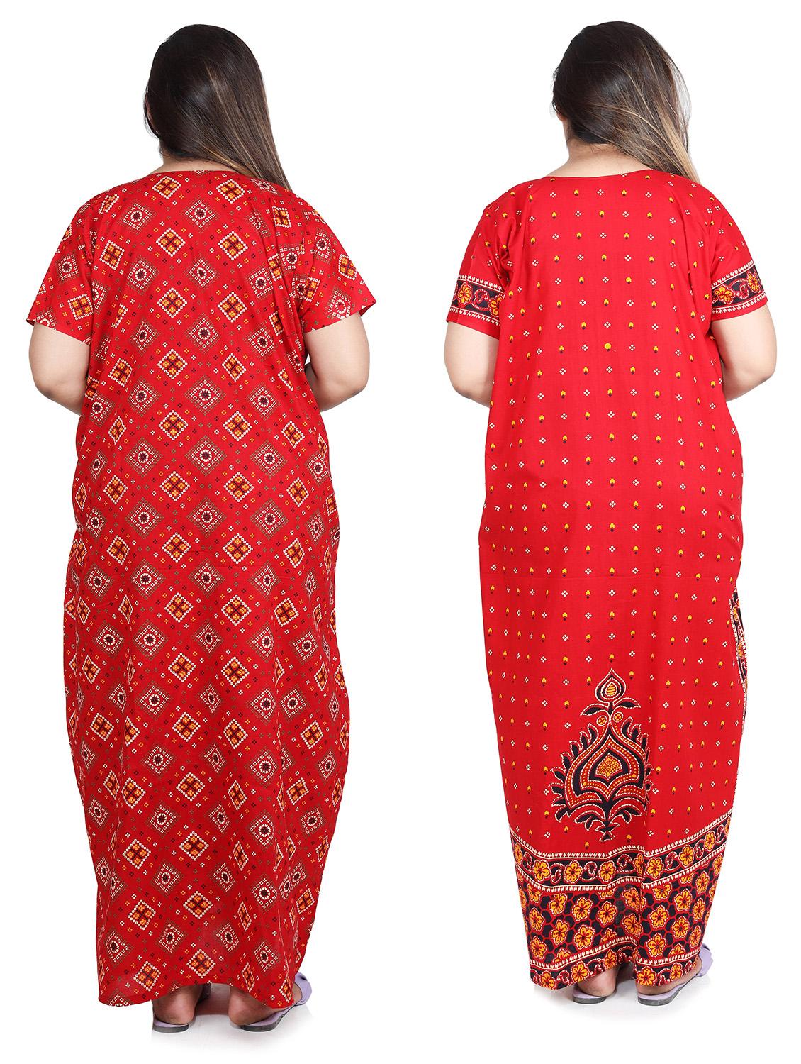 pack of 2 printed nighty - 18394954 - Zoom Image - 2