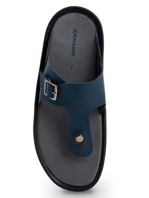 men navy slip on slipper - 18395282 - Standard Image - 5
