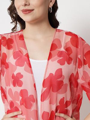 short sleeved floral regular shrug - 18395337 - Standard Image - 6