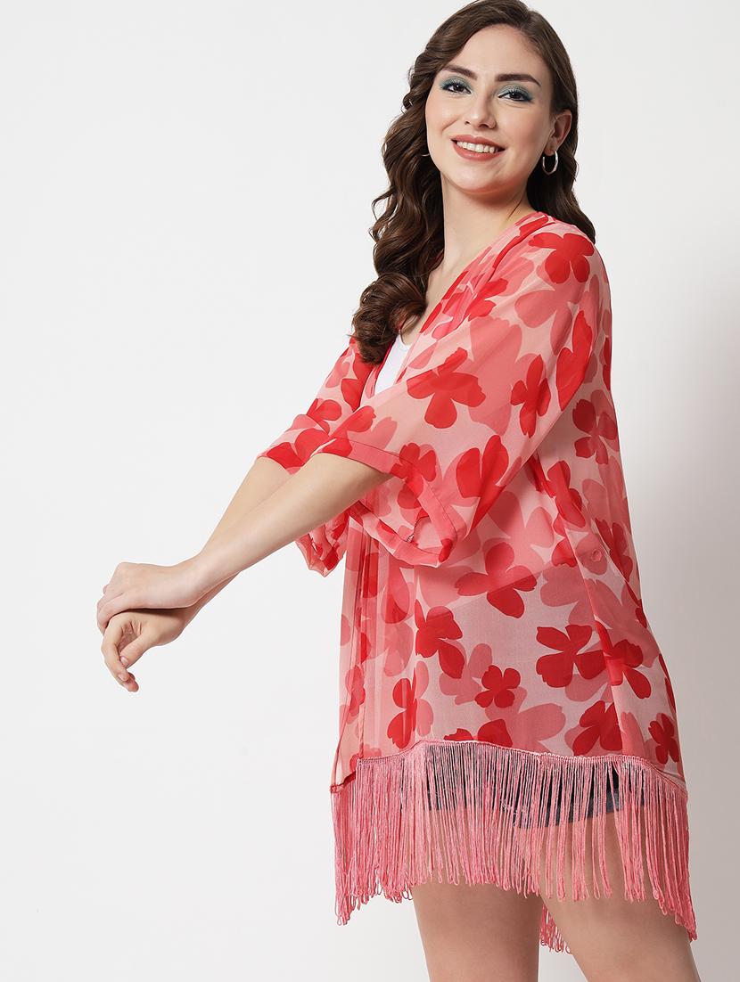 short sleeved floral regular shrug - 18395337 - Zoom Image - 2