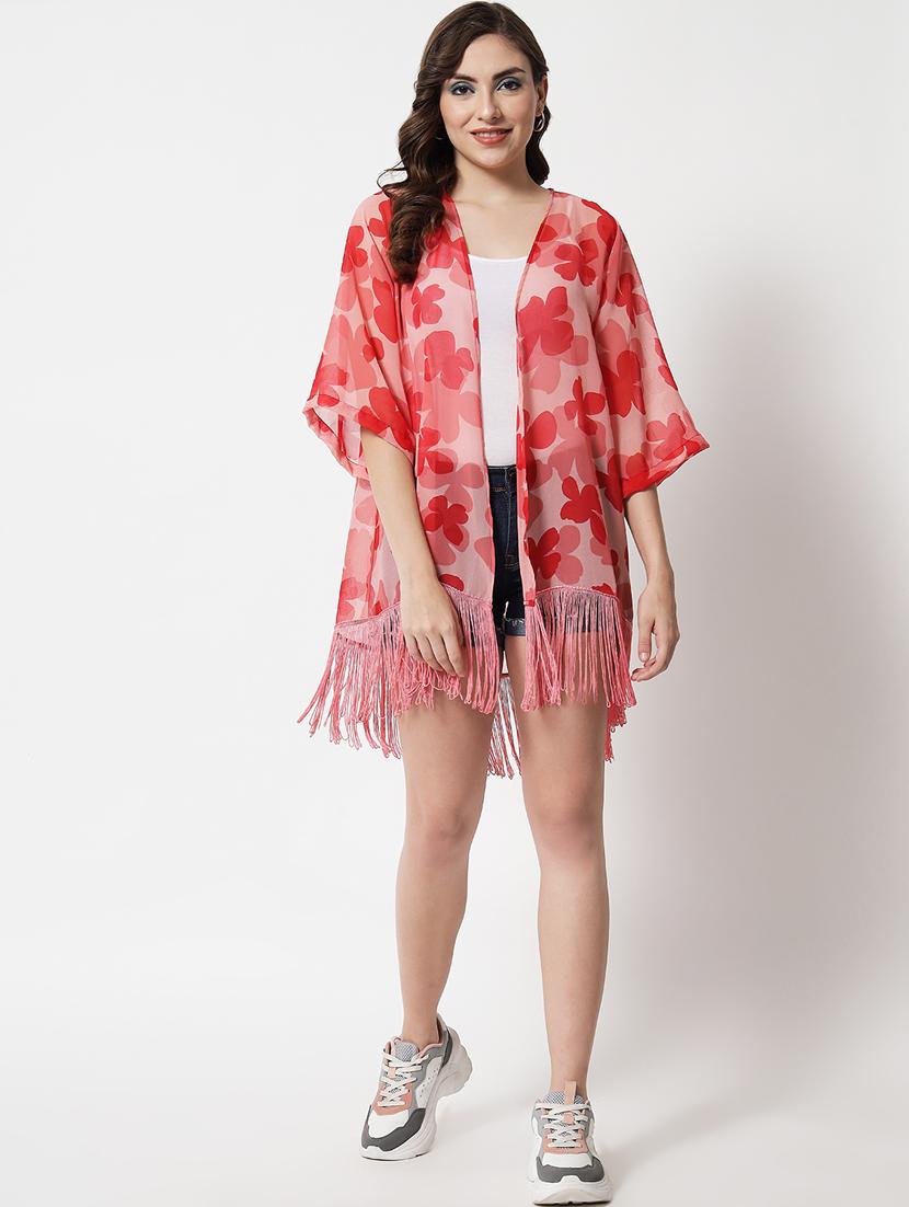 short sleeved floral regular shrug - 18395337 - Zoom Image - 5