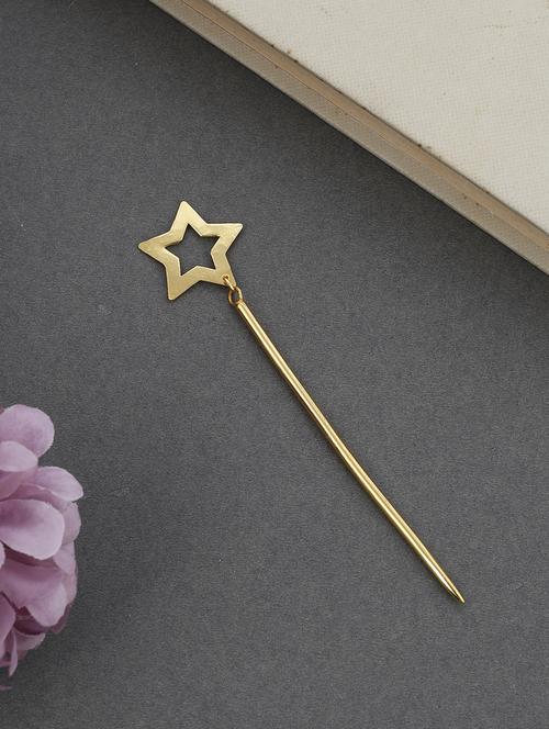 pentagon gold shooting star hairstick for women - 18395522 - Standard Image - 1