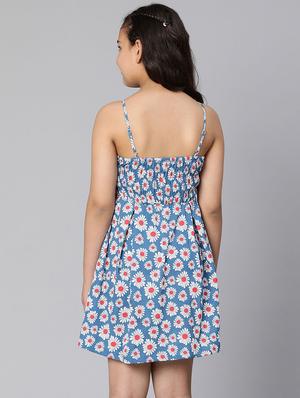 blue floral frock - 18395695 - Standard Image - 3