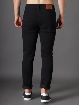 black slash knee denim jean - 18396042 - Standard Image - 4