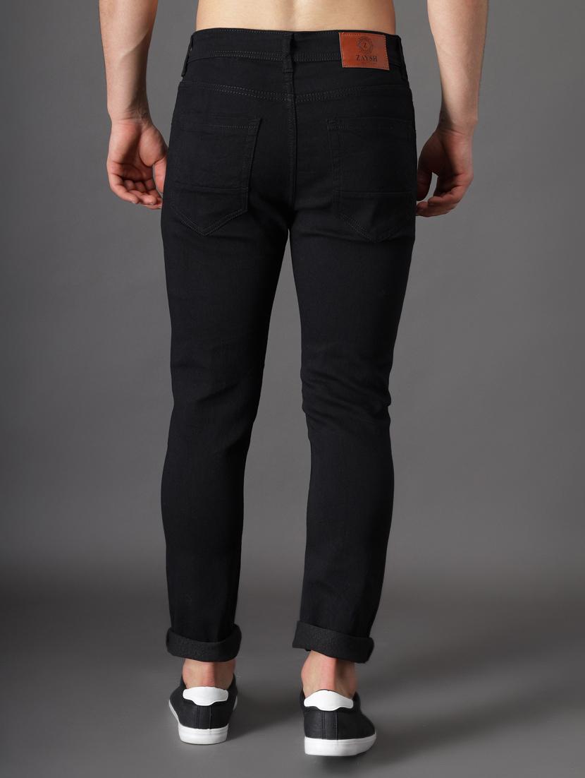 black slash knee denim jean - 18396042 - Zoom Image - 4