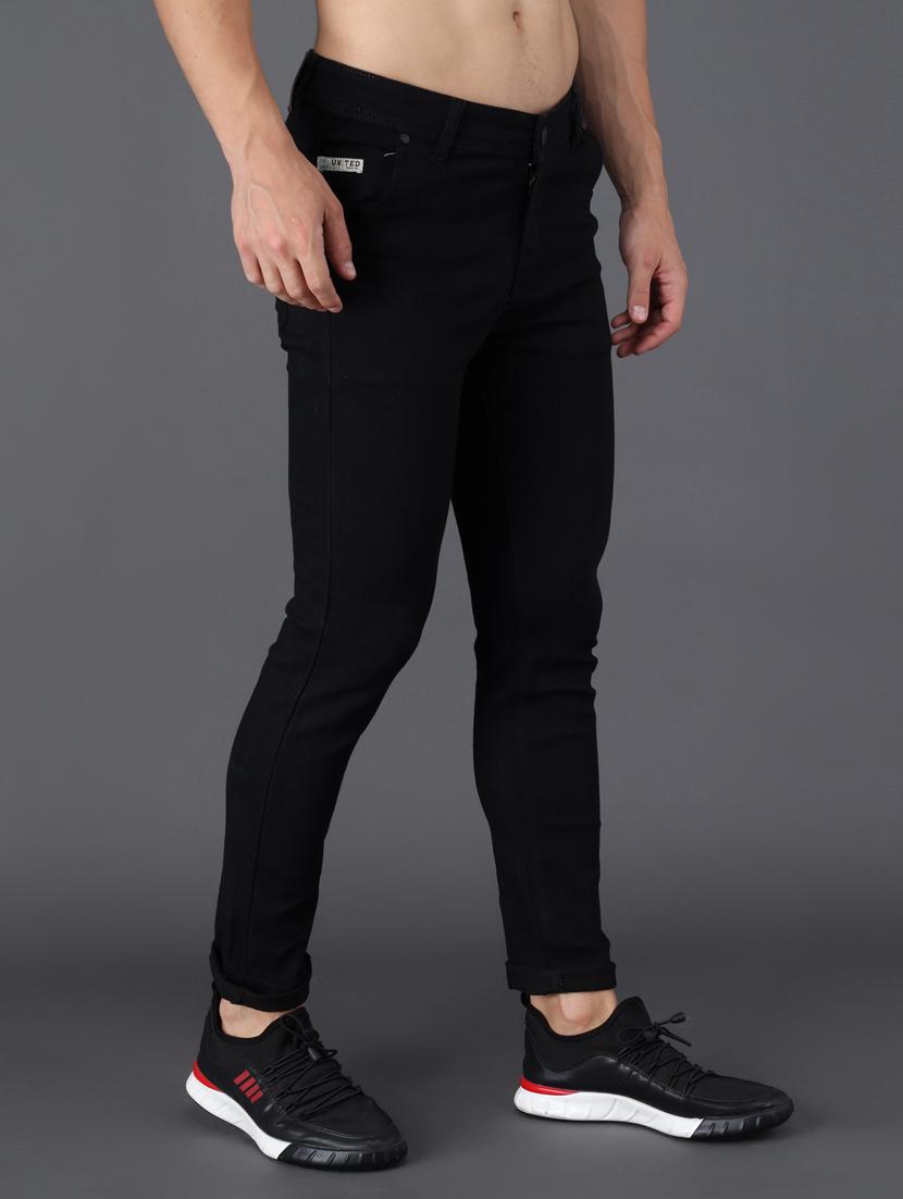 black plain denim jean - 18396061 - Zoom Image - 4