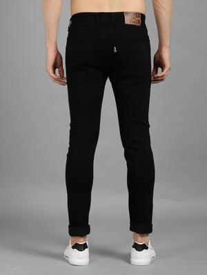 black plain denim jean - 18396075 - Standard Image - 3