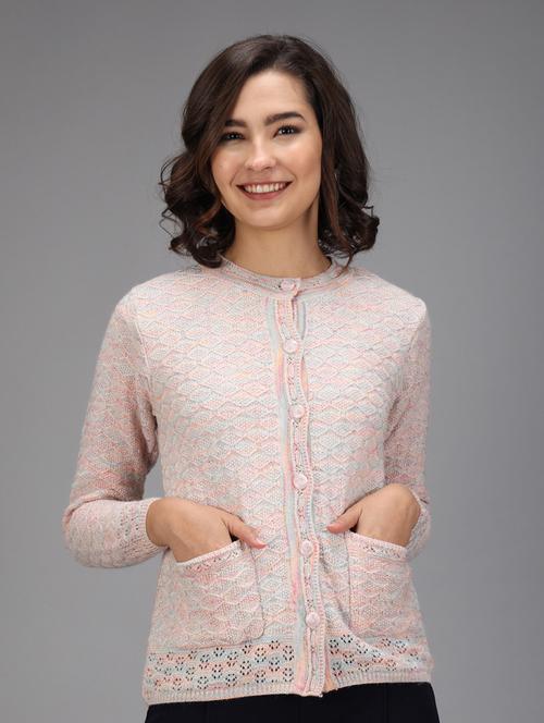 long sleeved solid cardigan - 18396105 - Standard Image - 1