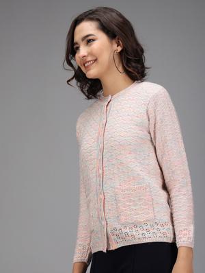 long sleeved solid cardigan - 18396105 - Standard Image - 2