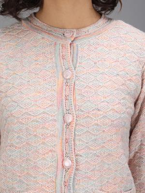 long sleeved solid cardigan - 18396105 - Standard Image - 5