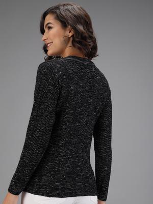 long sleeved solid cardigan - 18396108 - Standard Image - 3