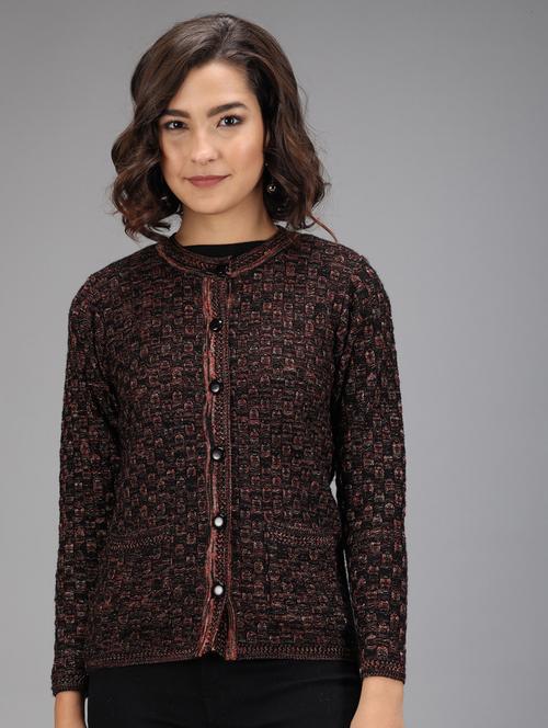 long sleeved solid cardigan - 18396110 - Standard Image - 1