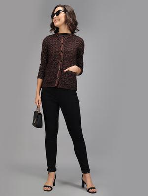 long sleeved solid cardigan - 18396110 - Standard Image - 4