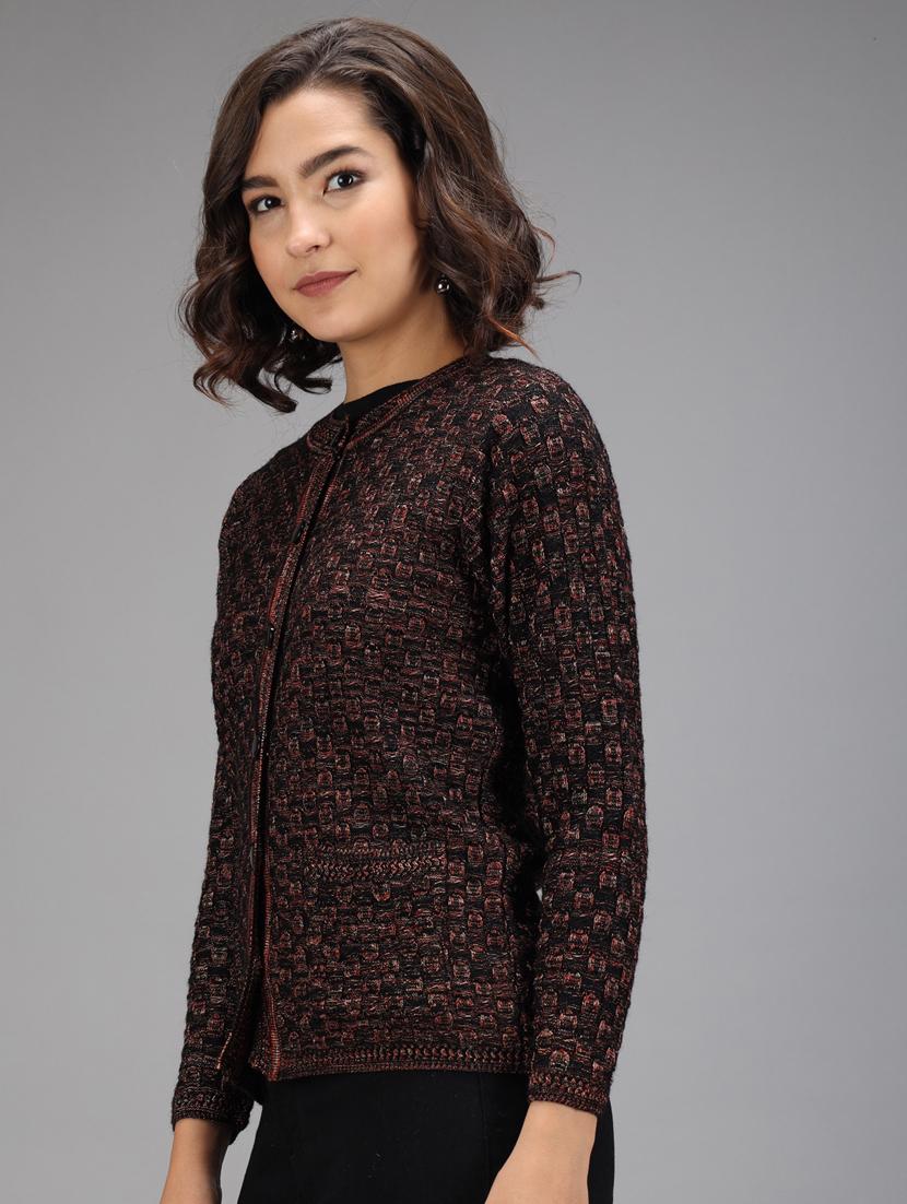 long sleeved solid cardigan - 18396110 - Zoom Image - 2