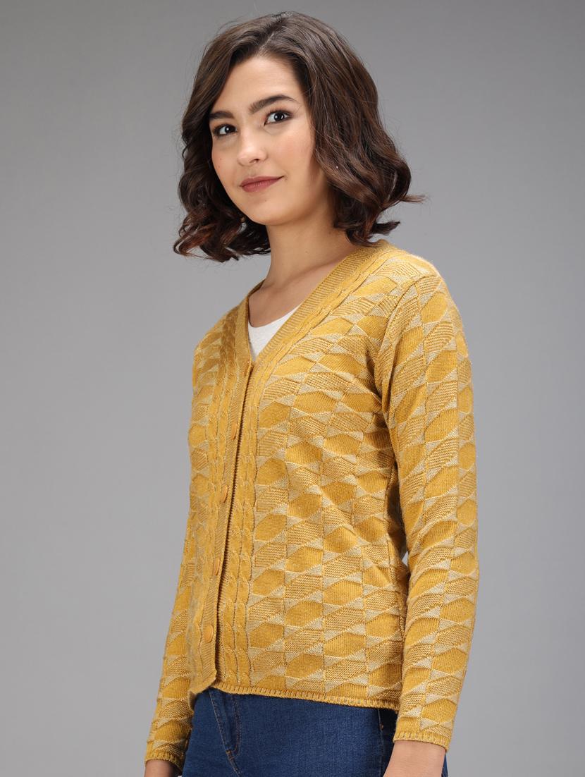 long sleeved printed cardigan - 18396120 - Zoom Image - 2