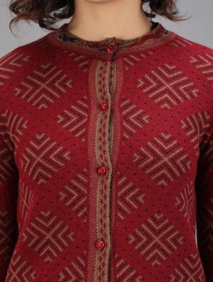 long sleeved printed cardigan - 18396123 - Standard Image - 5