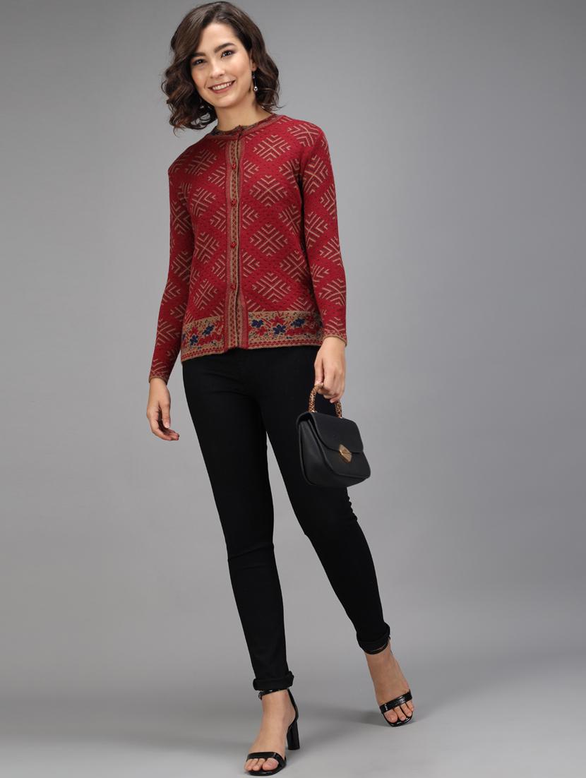 long sleeved printed cardigan - 18396123 - Zoom Image - 4