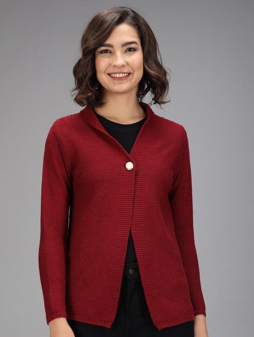 long sleeved solid cardigan - 18396130 - Standard Image - 1