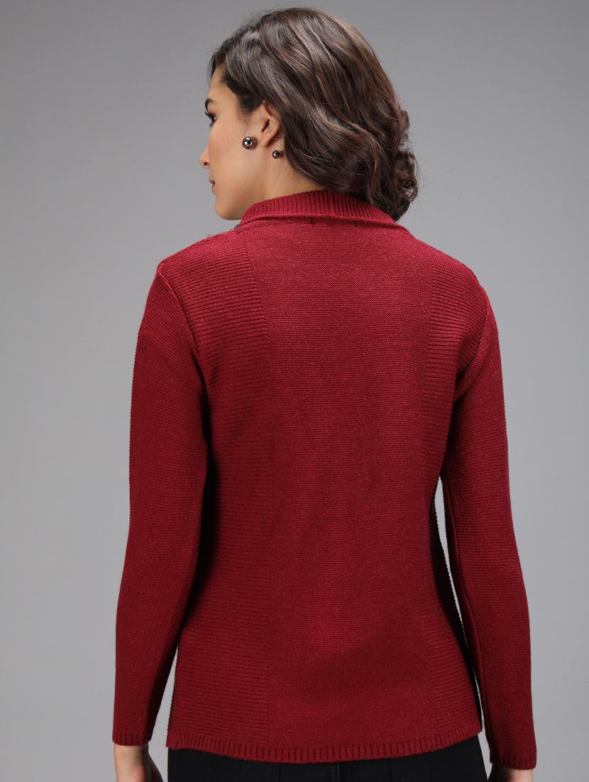 long sleeved solid cardigan - 18396130 - Zoom Image - 3