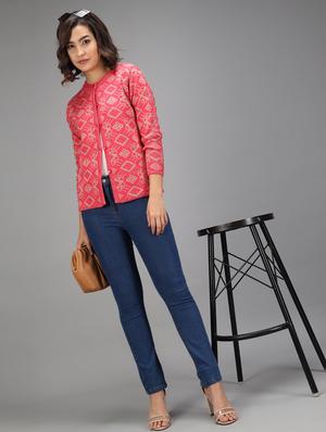 long sleeved printed cardigan - 18396132 - Standard Image - 4