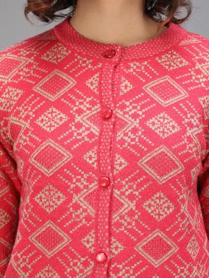 long sleeved printed cardigan - 18396132 - Standard Image - 5