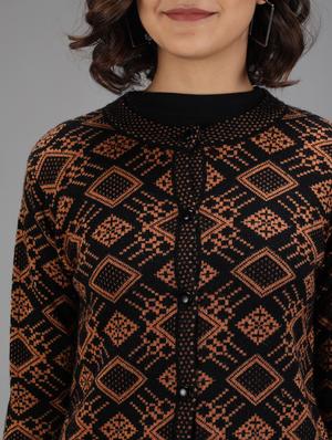 long sleeved printed cardigan - 18396133 - Standard Image - 5