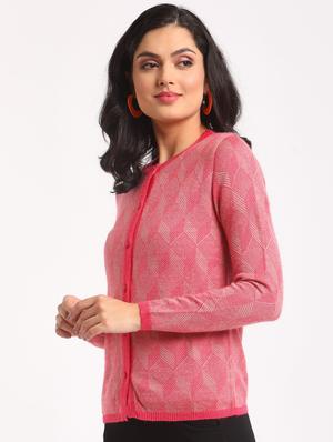 long sleeved solid cardigan - 18396150 - Standard Image - 2