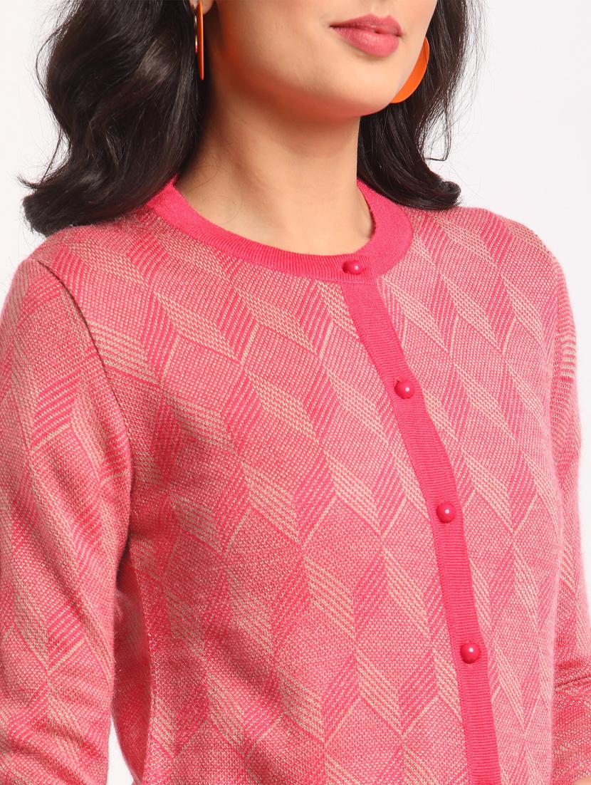 long sleeved solid cardigan - 18396150 - Zoom Image - 4