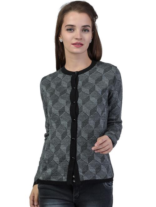 long sleeved printed cardigan - 18396151 - Standard Image - 1