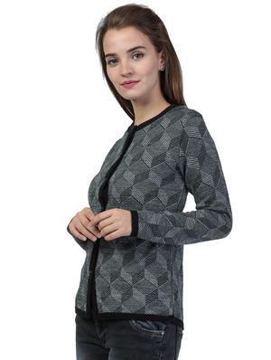 long sleeved printed cardigan - 18396151 - Standard Image - 3