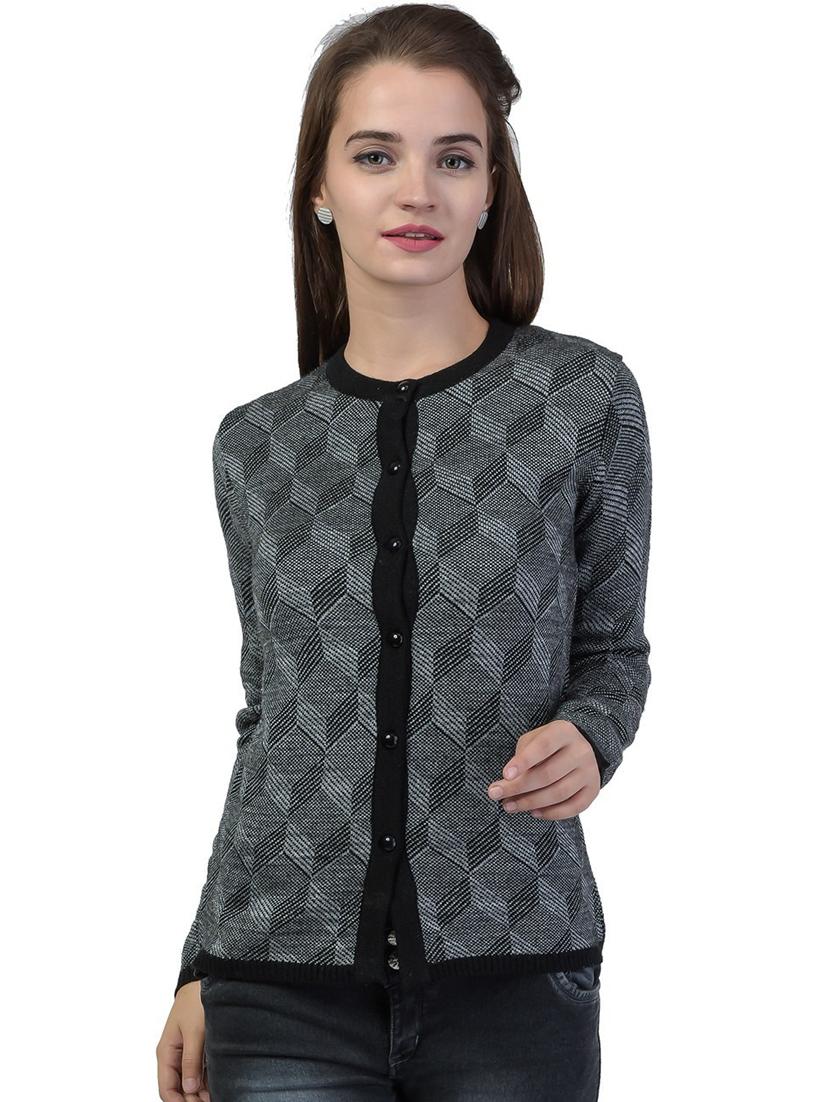 long sleeved printed cardigan - 18396151 - Zoom Image - 1