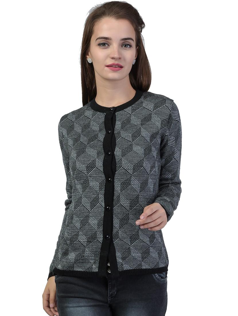 long sleeved printed cardigan - 18396151 - Zoom Image - 2