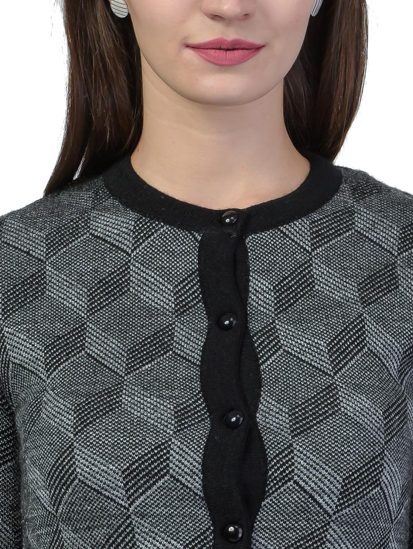 long sleeved printed cardigan - 18396151 - Zoom Image - 5