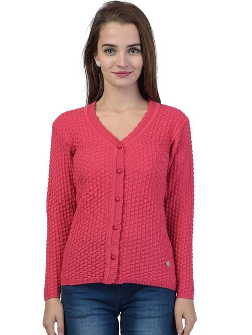 long sleeved solid cardigan - 18396153 - Standard Image - 1
