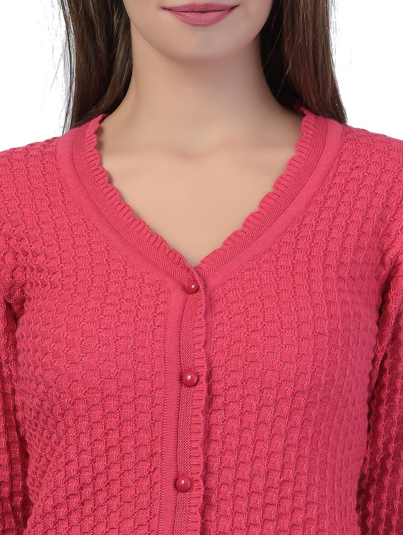 long sleeved solid cardigan - 18396153 - Zoom Image - 4