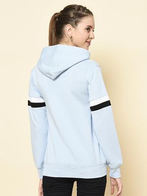 hooded neck printed sweatshirt - 18396201 - Standard Image - 4