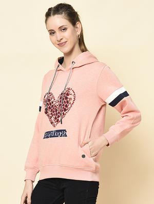 hooded neck printed sweatshirt - 18396202 - Standard Image - 4