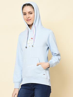 hooded neck printed sweatshirt - 18396221 - Standard Image - 3
