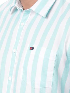 blue striped casual shirt - 18396408 - Standard Image - 4