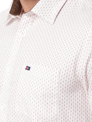 white printed casual shirt - 18396411 - Standard Image - 4