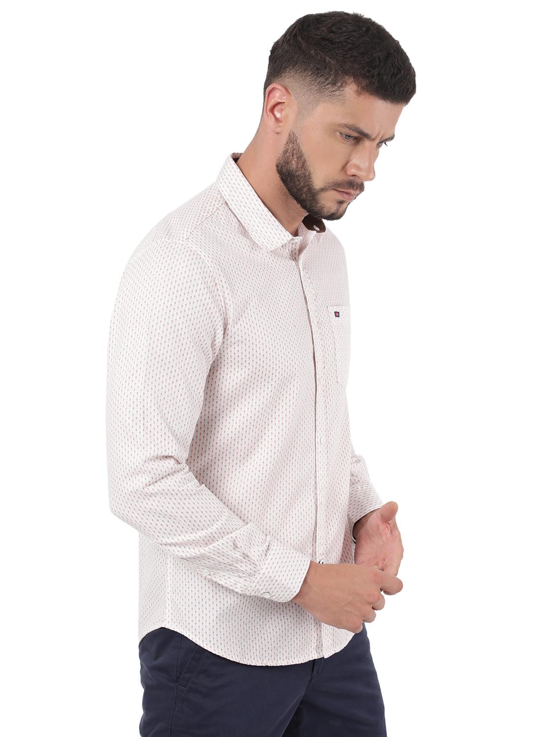 white printed casual shirt - 18396411 - Zoom Image - 2