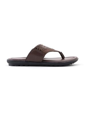 brown synthetic & mesh slip on slippers - 18396602 - Standard Image - 2